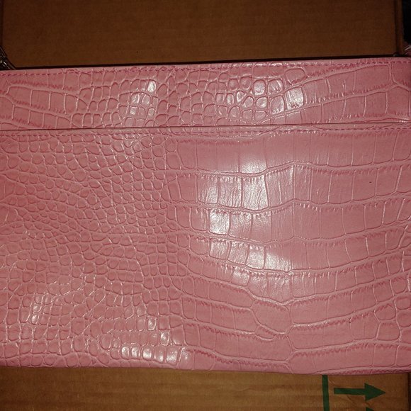 Handbags - Pink Croc Pattern Purse